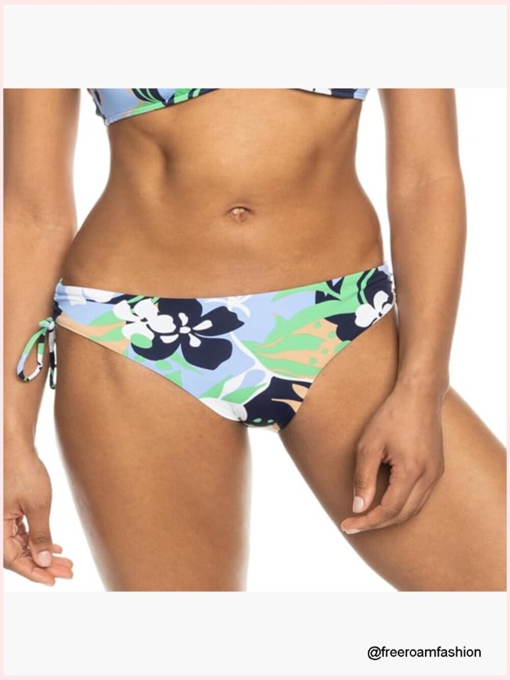 Low Rise Cheeky Bikini Bottoms UPF 50+ Eco-Friendly Nylon Stretch Swimwear